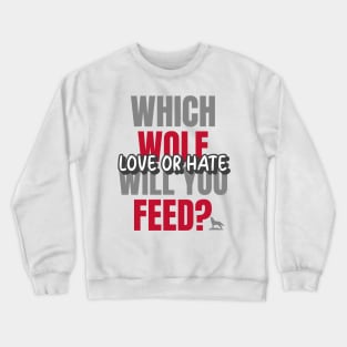 Wolf howling T-Shirts Crewneck Sweatshirt